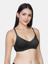 Load image into Gallery viewer, Sonari Non-Padded Wirefree Cotton Medium Coverage Bra with Three-Section Cups – AFREEN