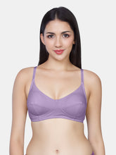 Load image into Gallery viewer, Sonari Non-Padded Wirefree Cotton Medium Coverage Bra with Three-Section Cups – AFREEN