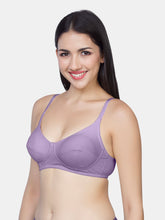 Load image into Gallery viewer, Sonari Non-Padded Wirefree Cotton Medium Coverage Bra with Three-Section Cups – AFREEN