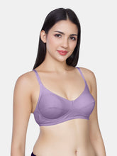 Load image into Gallery viewer, Sonari Non-Padded Wirefree Cotton Medium Coverage Bra with Three-Section Cups – AFREEN