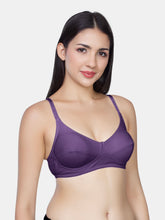Load image into Gallery viewer, Sonari Non-Padded Wirefree Cotton Medium Coverage Bra with Three-Section Cups – AFREEN