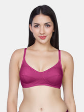 Load image into Gallery viewer, Sonari Non-Padded Wirefree Cotton Medium Coverage Bra with Three-Section Cups – AFREEN