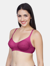 Load image into Gallery viewer, Sonari Non-Padded Wirefree Cotton Medium Coverage Bra with Three-Section Cups – AFREEN