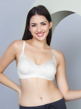 Load image into Gallery viewer, Sonari Non-Padded Wirefree Cotton Medium Coverage Bra with Three-Section Cups – AFREEN