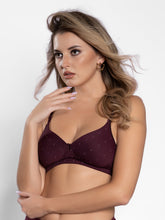 Load image into Gallery viewer, Sonari Lightly Padded Wirefree Polyester Medium Coverage Bra with Detachable Straps – SMT011