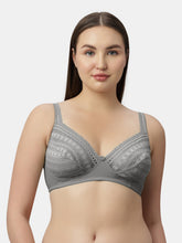 Load image into Gallery viewer, Sonari Medium Coverage Non Padded Wirefree Nylon Spandex Lace Bra with Adjustable Straps – NINO