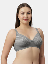 Load image into Gallery viewer, Sonari Medium Coverage Non Padded Wirefree Nylon Spandex Lace Bra with Adjustable Straps – NINO