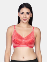 Load image into Gallery viewer, Sonari Non Padded Wirefree Nylon Net Medium Coverage Fashion Bra with Seamed Cups and Hook Closure – NUTRALV