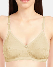 Load image into Gallery viewer, Sonari Non-Padded Wirefree Cotton High Coverage Embroidered Bra with Adjustable Straps – ALPHA
