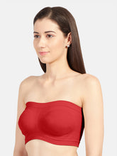 Load image into Gallery viewer, Sonari Full Coverage Non Padded Wirefree Strapless Cotton Tube Bra for Everyday Use – BLOOM