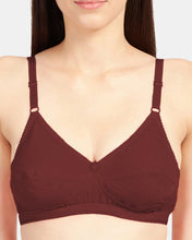 Load image into Gallery viewer, Sonari Non-Padded Wirefree Cotton High Coverage Embroidered Bra with Adjustable Straps – ALPHA