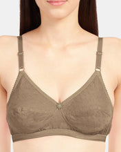 Load image into Gallery viewer, Sonari Non-Padded Wirefree Cotton High Coverage Embroidered Bra with Adjustable Straps – ALPHA