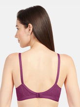 Load image into Gallery viewer, Sonari Non-Padded Wirefree Cotton High Coverage Embroidered Bra with Adjustable Straps – ALPHA