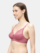 Load image into Gallery viewer, Sonari Non Padded Seamed Cups Wirefree Nylon Spandex Medium Coverage Everyday Lace Bra with Adjustable Straps – CLOSER