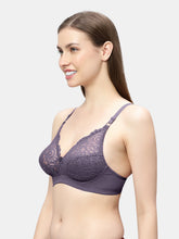 Load image into Gallery viewer, Sonari Non Padded Seamed Cups Wirefree Nylon Spandex Medium Coverage Everyday Lace Bra with Adjustable Straps – CLOSER