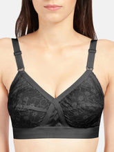 Load image into Gallery viewer, Sonari Non-Padded Wirefree Pure Cotton Full Coverage Embroidered Bra with Adjustable Straps – CELINA