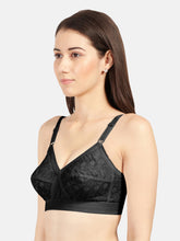 Load image into Gallery viewer, Sonari Non-Padded Wirefree Pure Cotton Full Coverage Embroidered Bra with Adjustable Straps – CELINA