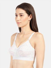 Load image into Gallery viewer, Sonari Non-Padded Wirefree Pure Cotton Full Coverage Embroidered Bra with Adjustable Straps – CELINA
