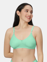Load image into Gallery viewer, Sonari Non Padded Wirefree Cotton Spandex Full Coverage Everyday Bra with Adjustable Straps – BASICKS