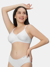 Load image into Gallery viewer, Sonari Non Padded Wirefree Cotton Spandex Full Coverage Everyday Bra with Adjustable Straps – BASICKS