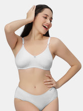 Load image into Gallery viewer, Sonari Non Padded Wirefree Cotton Spandex Full Coverage Everyday Bra with Adjustable Straps – BASICKS