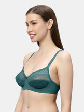 Load image into Gallery viewer, Sonari Non-Padded Wirefree Nylon-Spandex Medium Coverage Fashion Bra with Adjustable Straps – LEAF