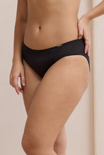 Load image into Gallery viewer, Amante Glimmer Mesh Bikini Panty - Black 112101
