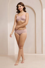 Load image into Gallery viewer, Amante Lush Lace Hipster Panty - Misty Rose 112401