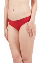 Load image into Gallery viewer, Amante Silicone Flock Bikini Panty - Red 11402