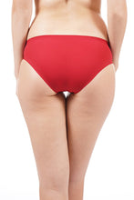 Load image into Gallery viewer, Amante Silicone Flock Bikini Panty - Red 11402