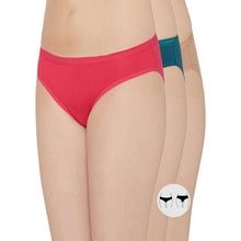 Load image into Gallery viewer, Wacoal Cotton Low Waist Medium Coverage Everyday Wear Pack of 3 Bikini Panty PI03G03