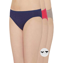 Load image into Gallery viewer, Wacoal Cotton Low Waist Medium Coverage Everyday Wear Pack of 3 Bikini Panty PI03G03