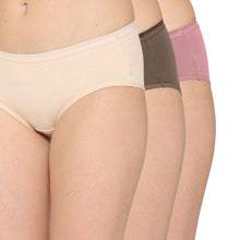 Load image into Gallery viewer, Wacoal Cotton Mid Waist Medium Coverage Everyday Wear Pack of 3 Hipster Panty PI03H04