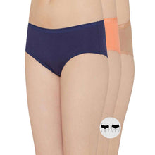 Load image into Gallery viewer, Wacoal Cotton Mid Waist Medium Coverage Everyday Wear Pack of 3 Hipster Panty PI03H04
