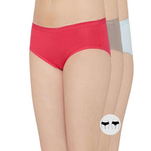 Load image into Gallery viewer, Wacoal Cotton Mid Waist Medium Coverage Everyday Wear Pack of 3 Hipster Panty PI03H04