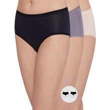 Load image into Gallery viewer, Wacoal Cotton Mid Waist Medium Coverage Everyday Wear Pack of 3 Midi Panty PI03I05