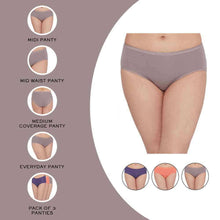 Load image into Gallery viewer, Wacoal Cotton Mid Waist Medium Coverage Everyday Wear Pack of 3 Midi Panty PI03I05