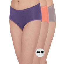 Load image into Gallery viewer, Wacoal Cotton Mid Waist Medium Coverage Everyday Wear Pack of 3 Midi Panty PI03I05