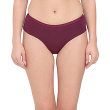 Load image into Gallery viewer, Wacoal BASICS Zoe Mid-waist Medium Coverage Everyday wear Hipster Panty - Wine PI03P02