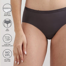 Load image into Gallery viewer, Wacoal BASICS Zoe Mid-waist Medium Coverage Everyday wear Hipster Panty-Grey PI03P02