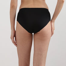 Load image into Gallery viewer, Wacoal Women’s BASICS Zoe Mid-waist Medium Coverage Everyday wear Hipster Panty-Black PI03P03