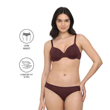 Load image into Gallery viewer, Wacoal Everyday Elegance Low Waist Medium Coverage Everyday Wear Bikini Panty - Brown PI05A01