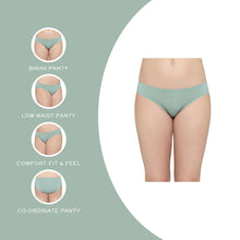 Load image into Gallery viewer, Wacoal Everyday Elegance Low Waist Medium Coverage Everyday Wear Bikini Panty - Green PI05A01