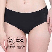 Load image into Gallery viewer, Wacoal Invisible Comfort Mid-Waist Full Coverage Seamless Everyday wear Hipster Panty - Black PI05E01