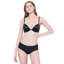 Load image into Gallery viewer, Wacoal Invisible Comfort Mid-Waist Full Coverage Seamless Everyday wear Hipster Panty - Black PI05E01