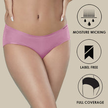 Load image into Gallery viewer, Sonari Women’s Mid-Rise Hipster Panties | Nylon-Spandex Blend, Stretchable, Invisible Under Clothes - SEAMLESS