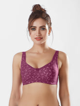 Load image into Gallery viewer, Sonari Non-Padded Wirefree Full Cup Medium Coverage Cotton-Polyester Bra with Adjustable Straps – PONDS