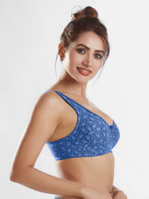Load image into Gallery viewer, Sonari Non-Padded Wirefree Full Cup Medium Coverage Cotton-Polyester Bra with Adjustable Straps – PONDS