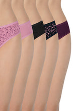 Load image into Gallery viewer, Amante Assorted Low Rise Bikini (Pack of 5) 35302