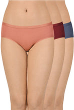 Load image into Gallery viewer, Amante Solid Low Rise Hipster (Pack of 3) 43001